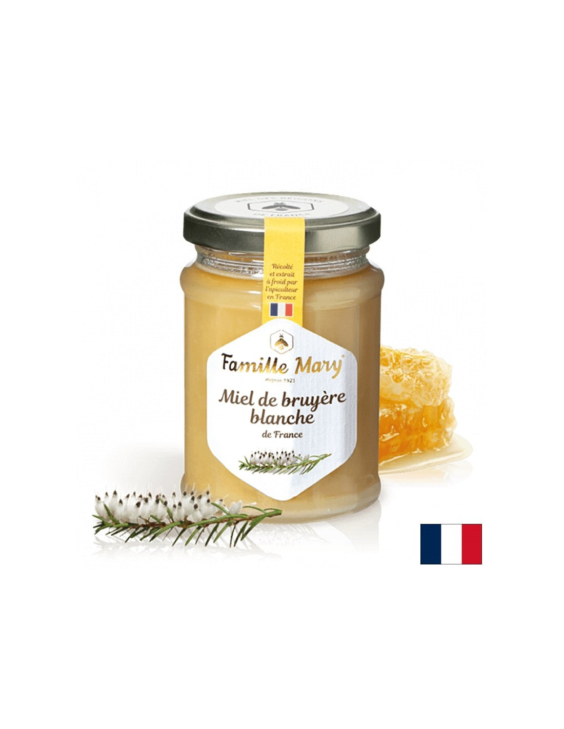 Bee honey from Heather, France, 230 g
