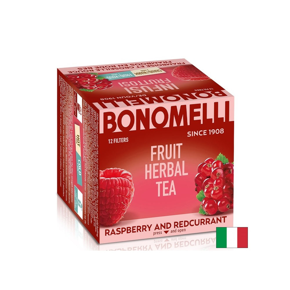 Fruit tea with raspberries and red currants – Natural freshness, 12 sachets