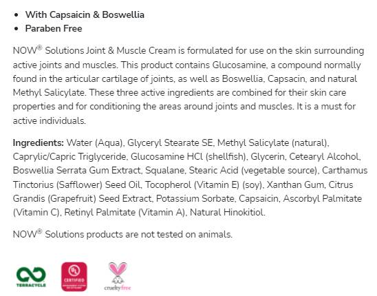 Krém na krém a svalový krém | S glukosaminem, Boswellia a Capsaicinem - 118 ml