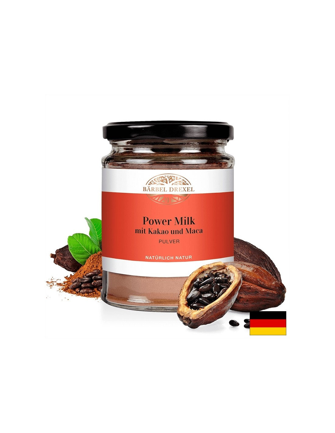 Power Mëllech Mëllech Kakao on MaCA Pulver