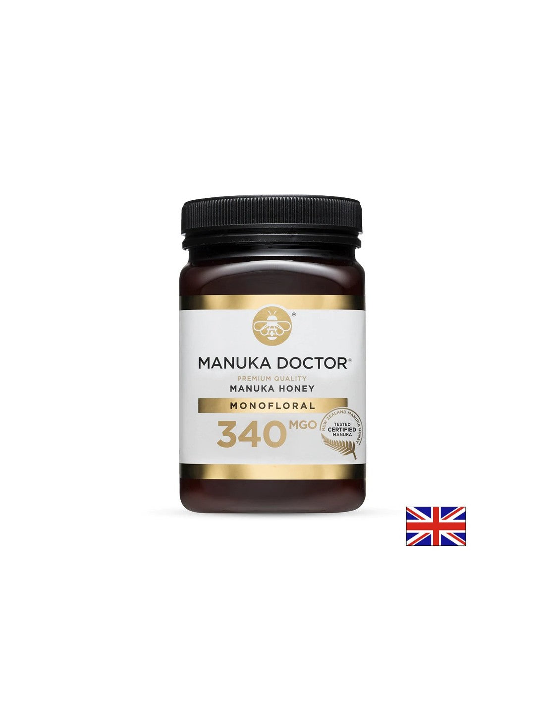 Premium quality monofloral Manuka honey (340 MGO), 500 g