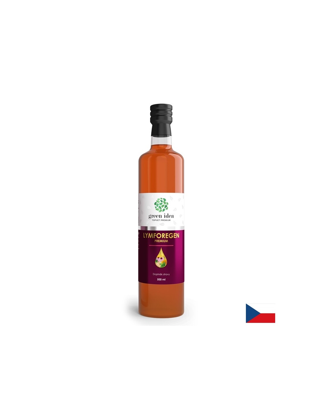 Herbal syrup for detox of the lymphatic system - With ginger, dandelion, nettle and echinacea, 500 ml, 33 doses