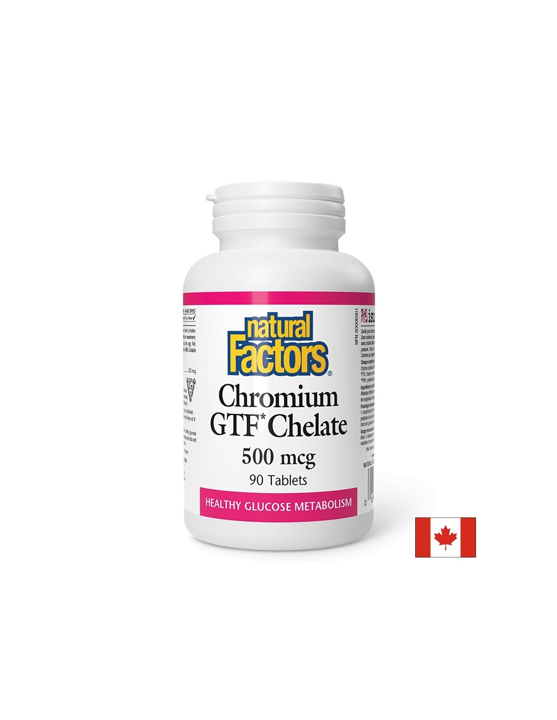 For insulin resistance and diabetes - Chromium GTF (chelate), 500 µg x 90 tablets