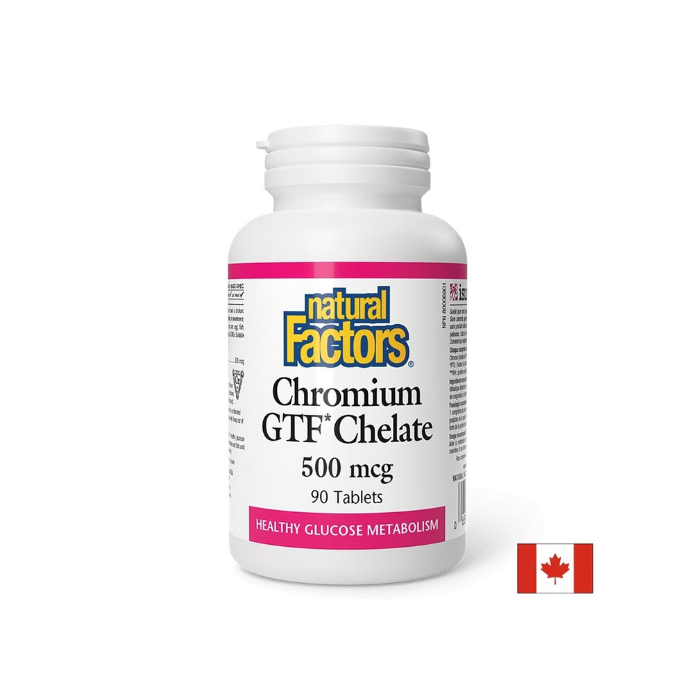 For insulin resistance and diabetes - Chromium GTF (chelate), 500 µg x 90 tablets