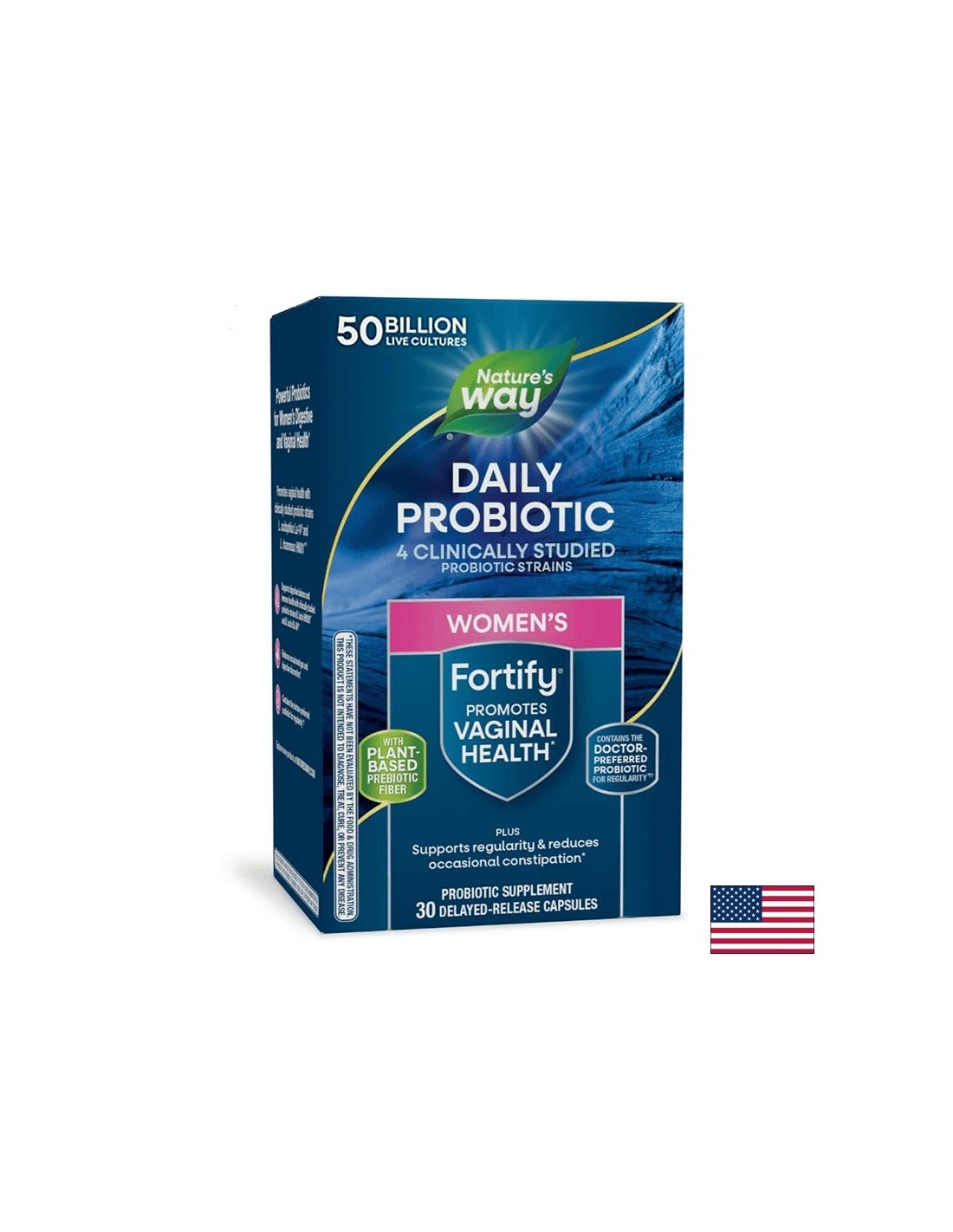 Probiotic + prebiotica voor vrouwen - zeer gedosseerd - versterken van het probioticum van vrouwen, 50 miljard actieve probiotica, 30 capsules