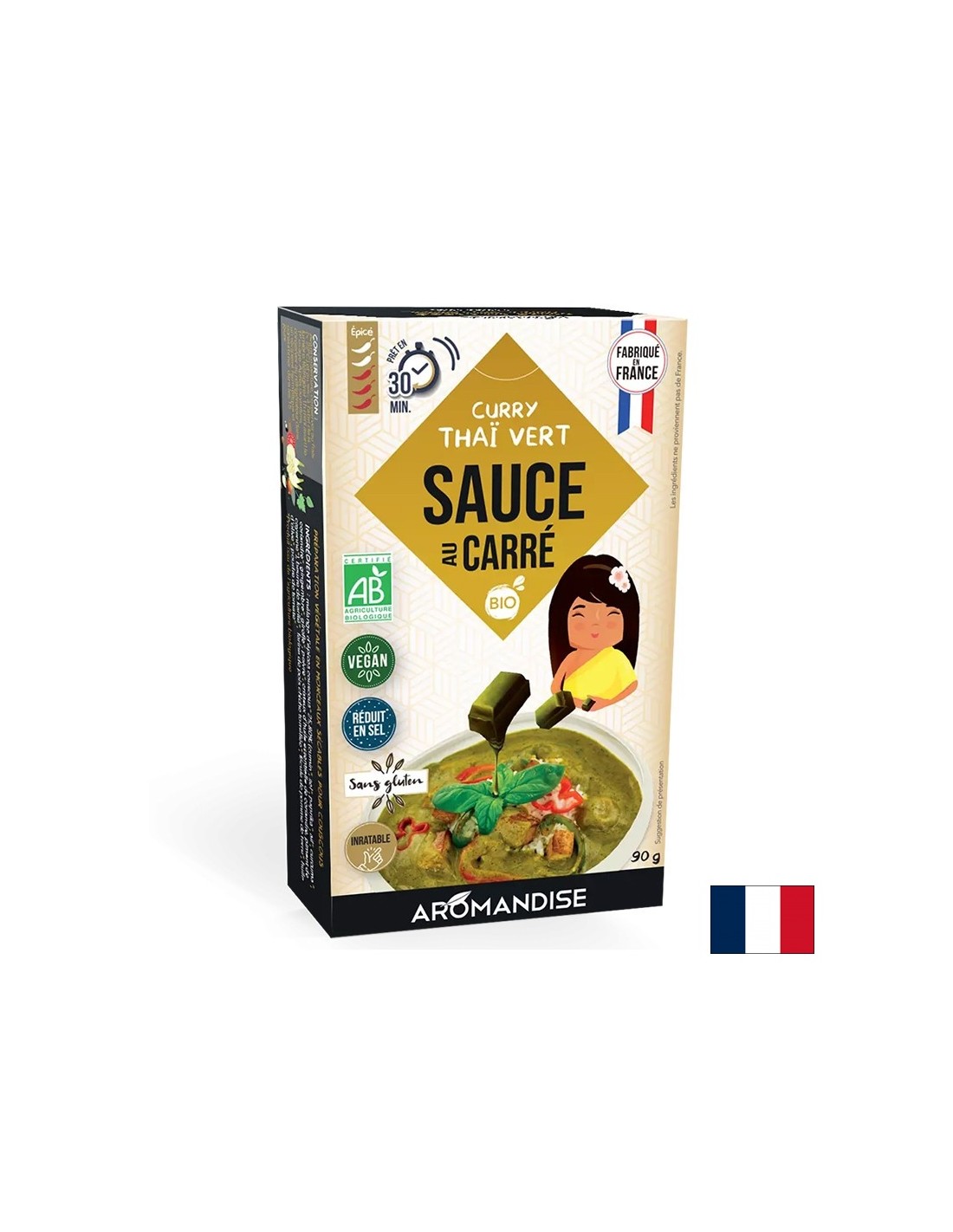 Fűszeres Bouillon Cockes - Thai curry szósz, 90 g