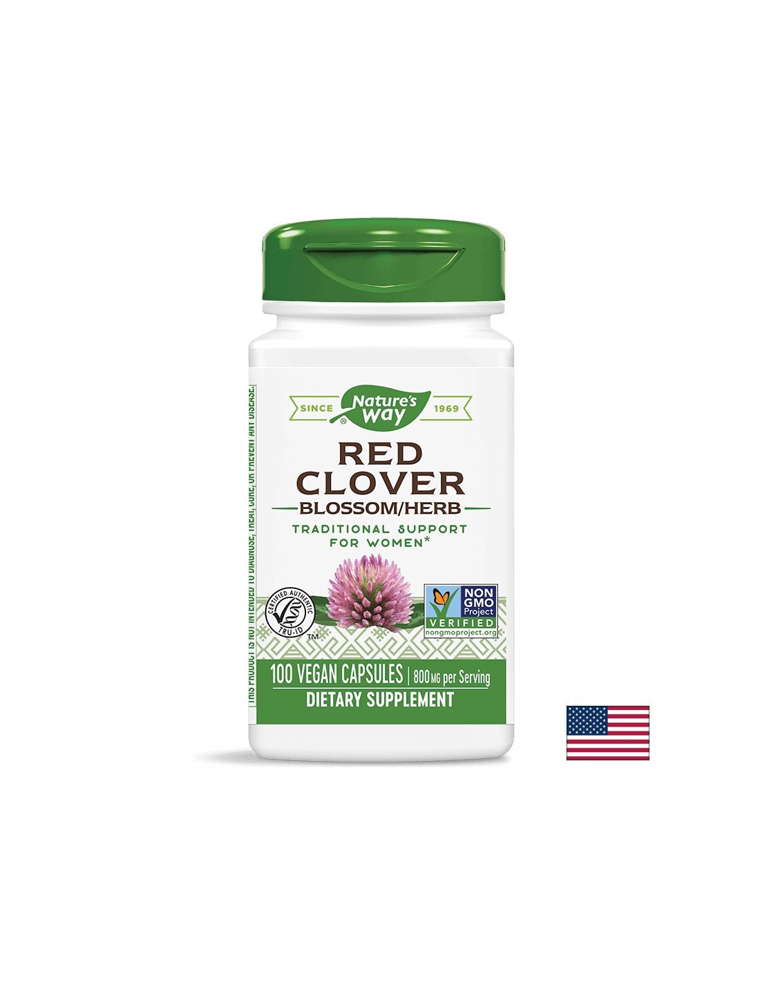 Red Clover Blossoms 400 mg - 100 capsules