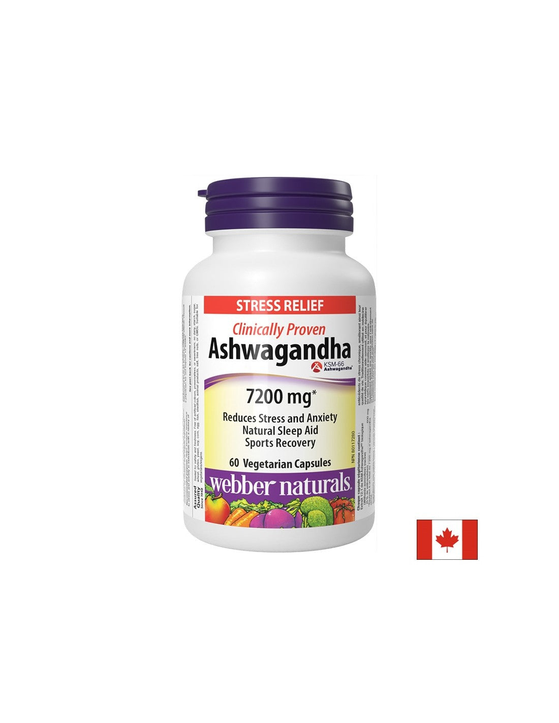 Relaxation of the nervous system - Ashwagandha 7200 mg, 60 V capsules