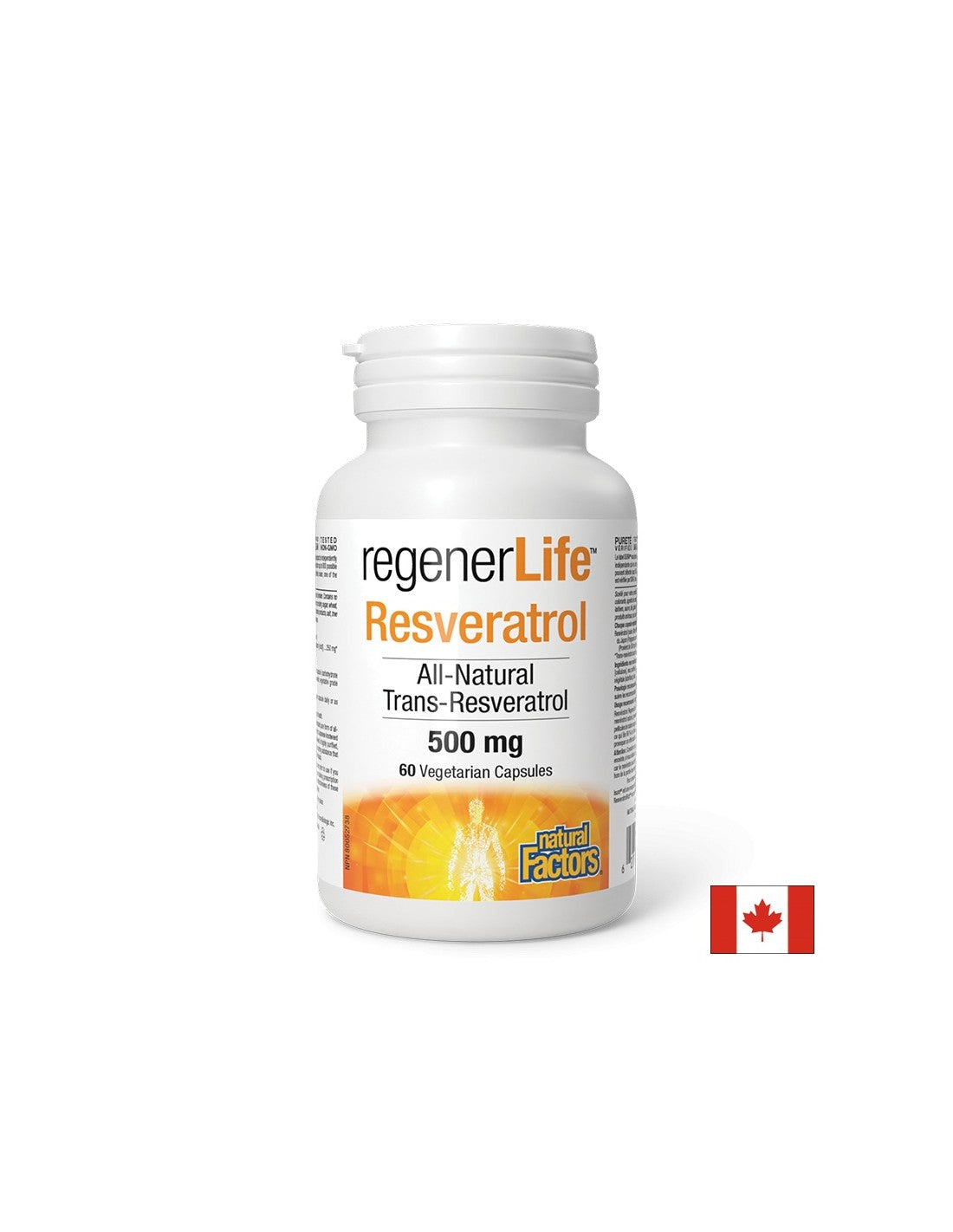 Regener Life ™ Resveratrol 500 mg - 60 tobolek