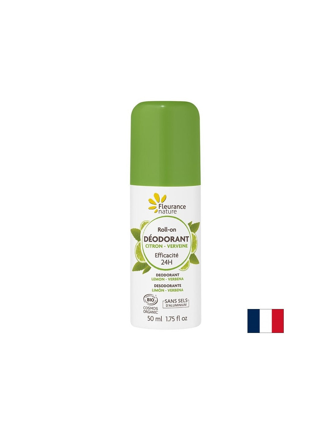 Roll-on deodorant with lemon and verbena, 50 ml Fleurance Nature - Nutra Best Europe