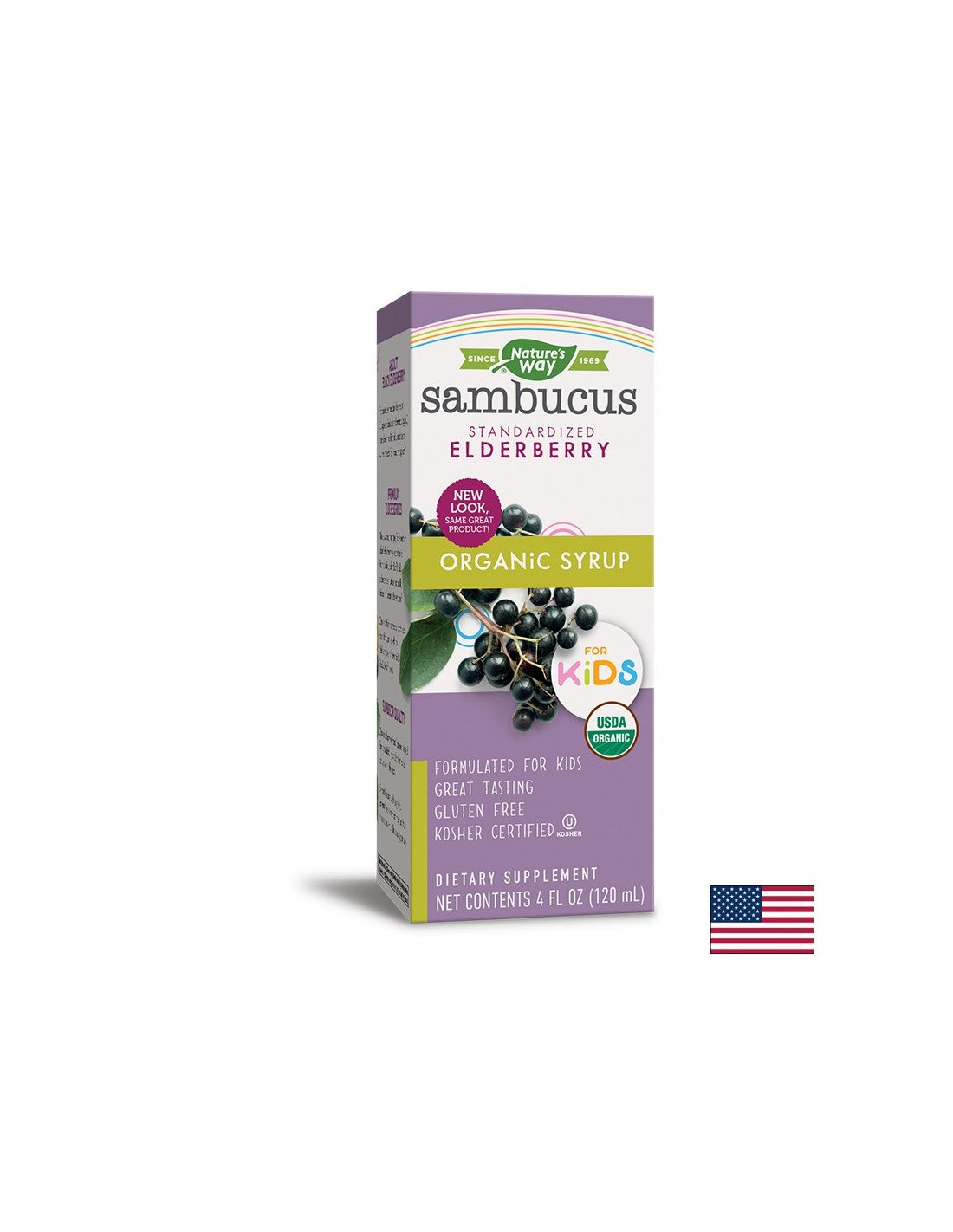 Sambucus Organic Syrup for Kids x 120 ml Nature's Way