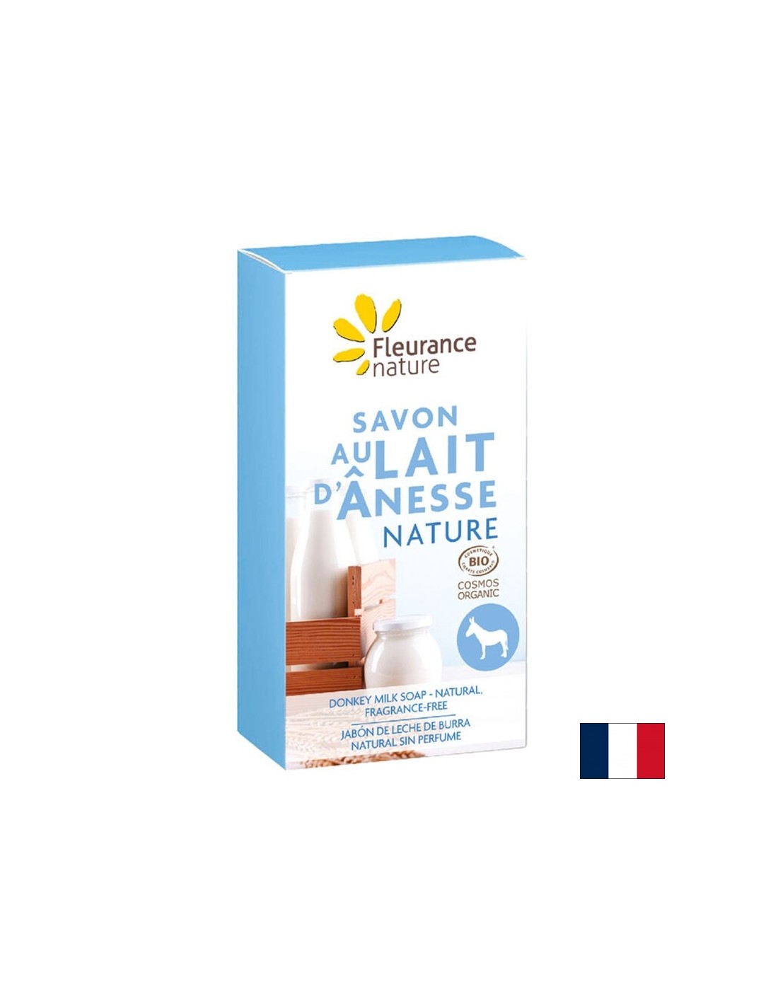 Seife mat Eselmëllech, 100 g Fleker Natur