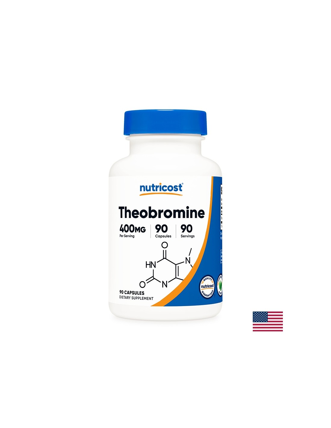 Cardiovascular and respiratory system - Theobromine, 400 mg x 90 capsules Nutricost