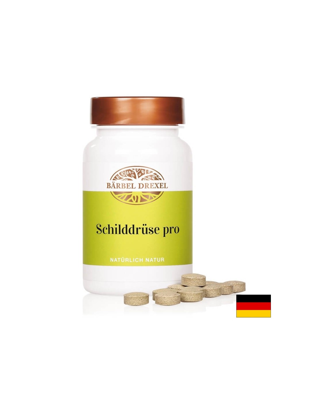 „Schilddrüse Pro“ - skydliaukės sveikata su selenu, vitaminu D3 ir žolelėmis, 125 Bärbel Drexel tabletės