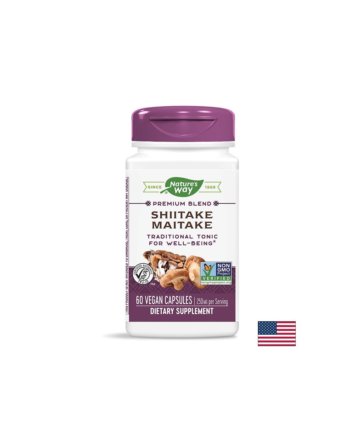 Shiitake & Maitake 250 mg - 60 capsules
