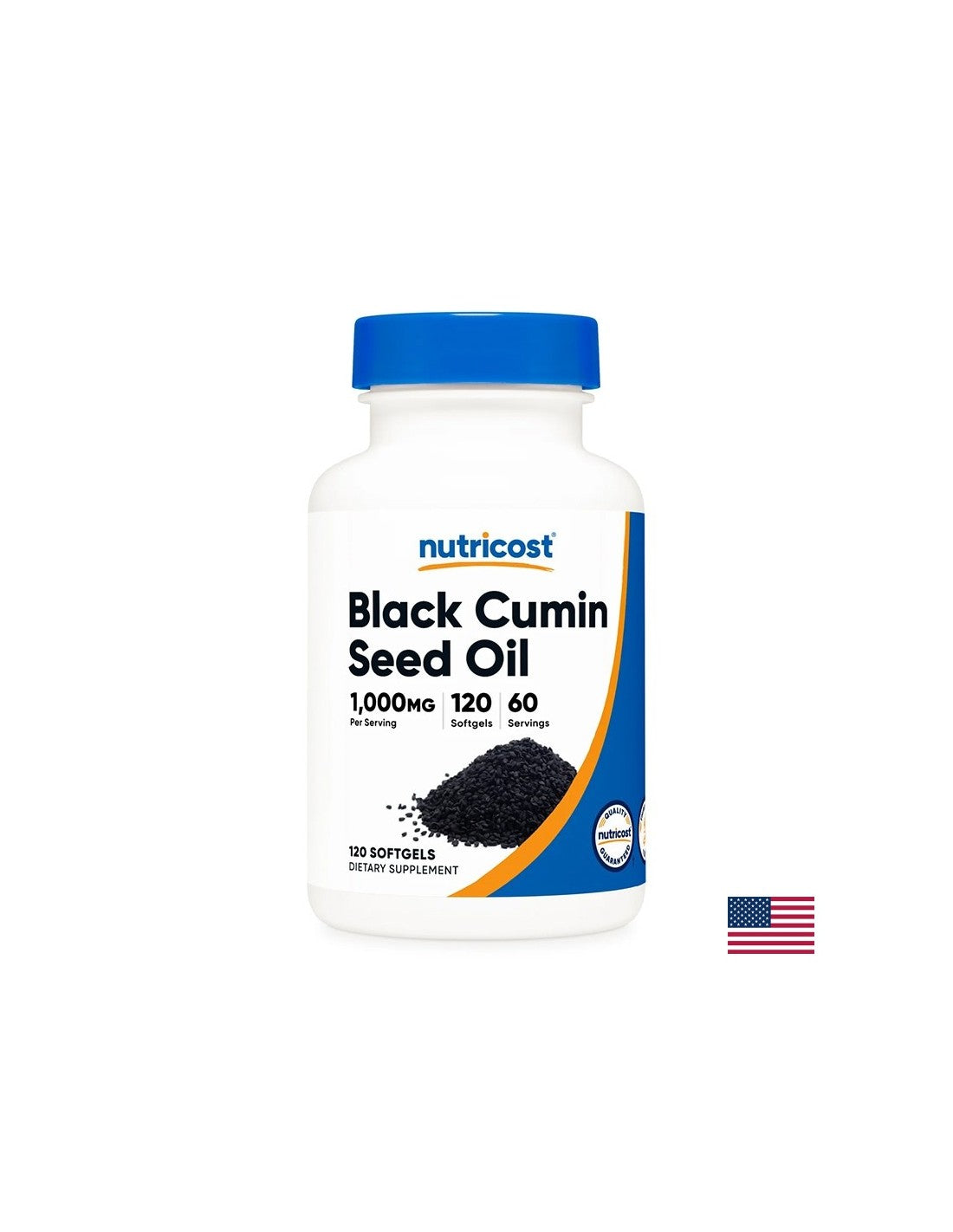 Strong immunity and good digestion - Black cumin (seed oil), 500 mg x 120 softgel capsules