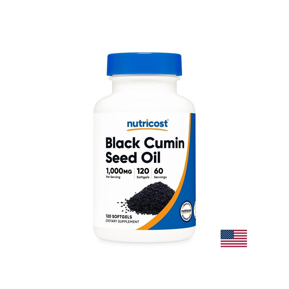 Strong immunity and good digestion - Black cumin (seed oil), 500 mg x 120 softgel capsules