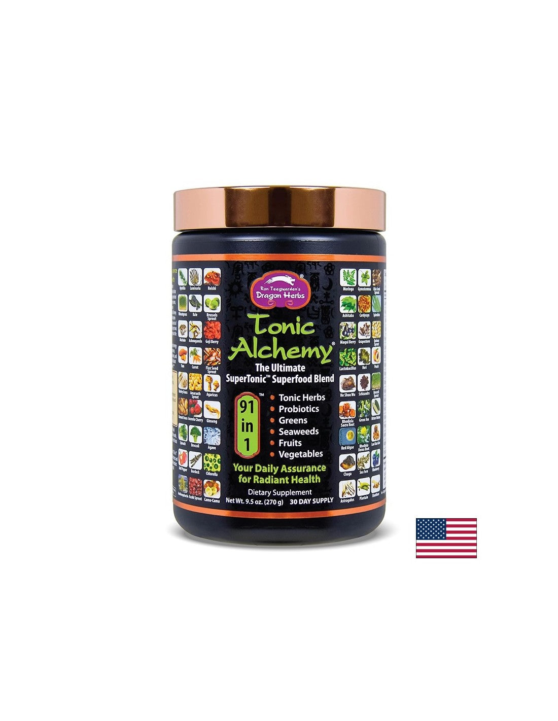 Superfood blend for tone and energy - Tonic Alchemy, 270 g powder