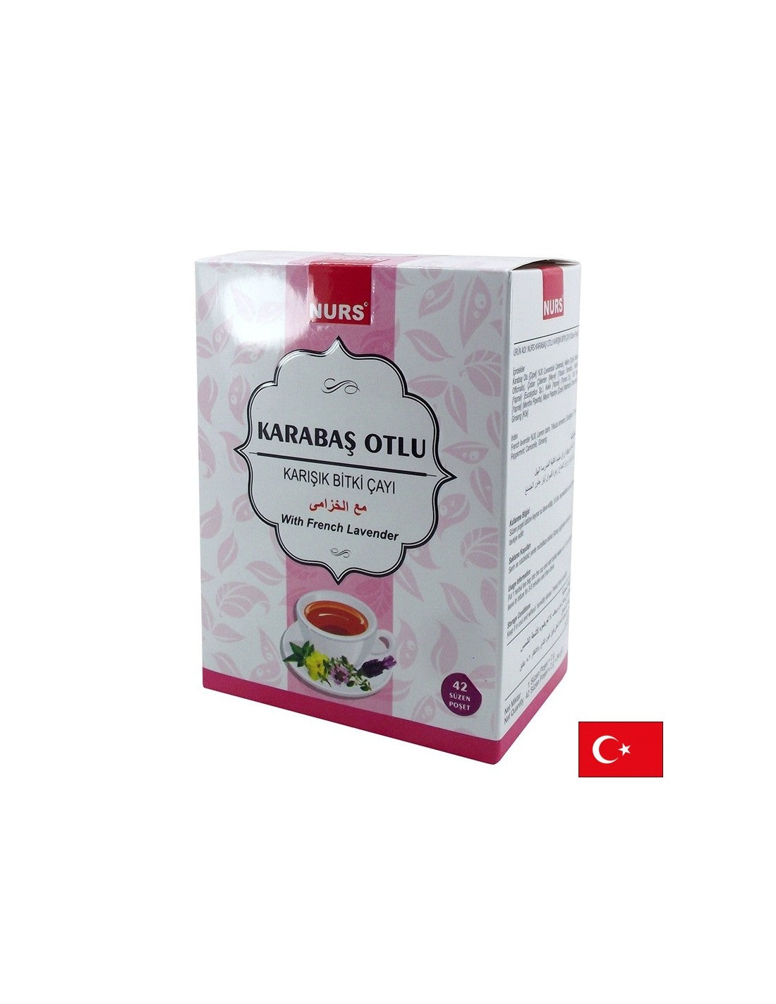 Mixed herbal tea with French lavender - against stress and insomnia, 42 filter bags