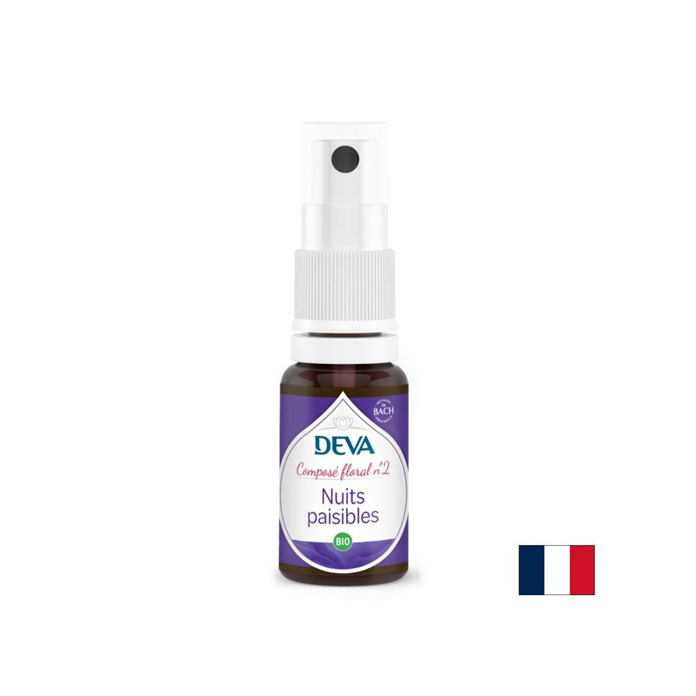 Peaceful nights, Bach flower essences No. 2, spray 15 ml