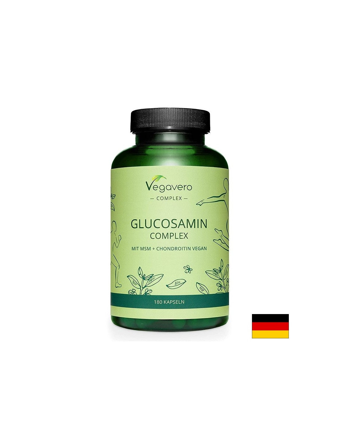 Joints and bones - Glucosamine Complex (with MSM and vegan glucosamine), 180 capsules Vegavero