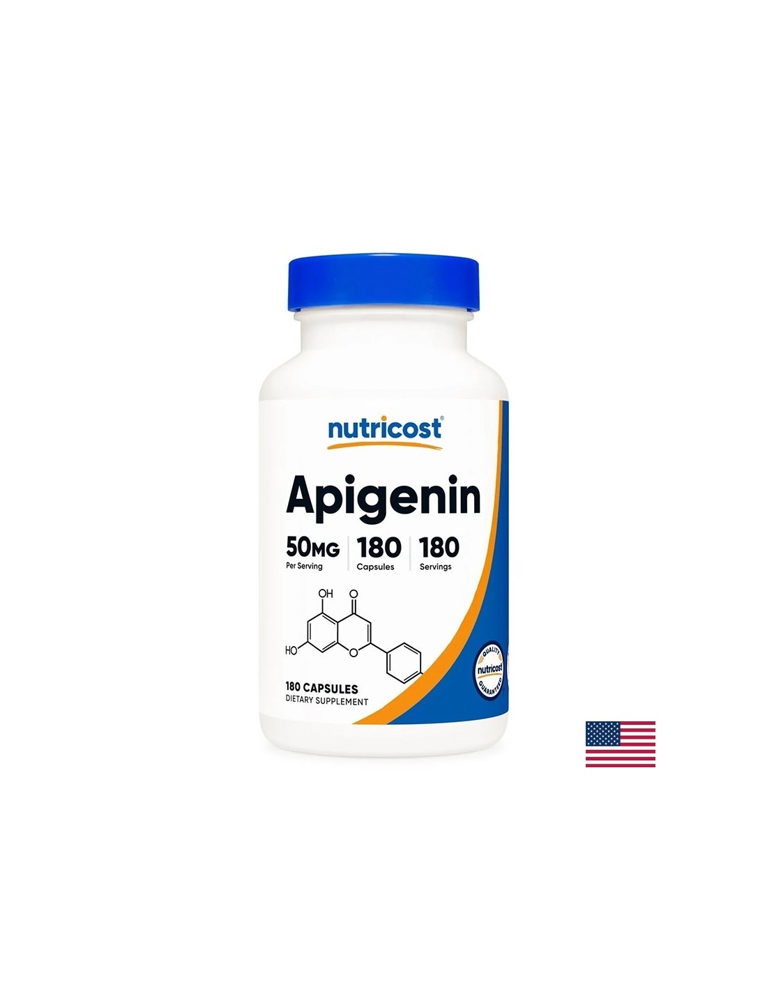 Stress and insomnia - Apigenin, 50 mg x 180 capsules