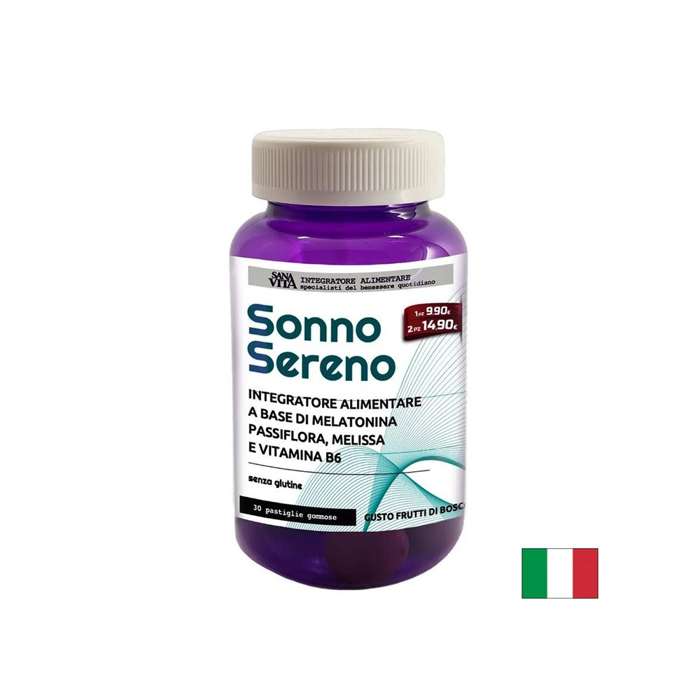 Melatonin + passionflower, lemon balm and vitamin B6 - For stress, insomnia, anxiety, 30 jelly tablets