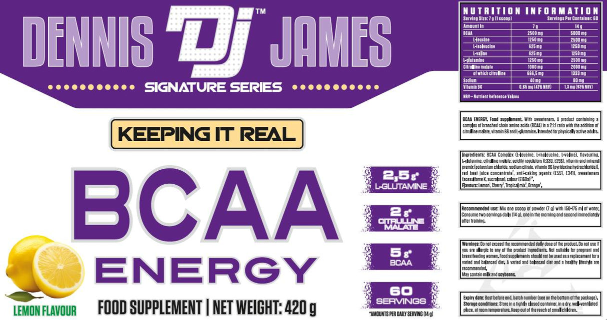 BCAA Energy | with L-Glutamine & L-Citrulline Malate - 420 grams