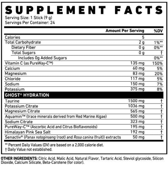 Hydration Sticks | with Electrolytes+ - 24 x 9 grams