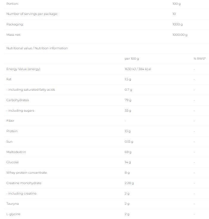 MASS PAK - 3000 grams
