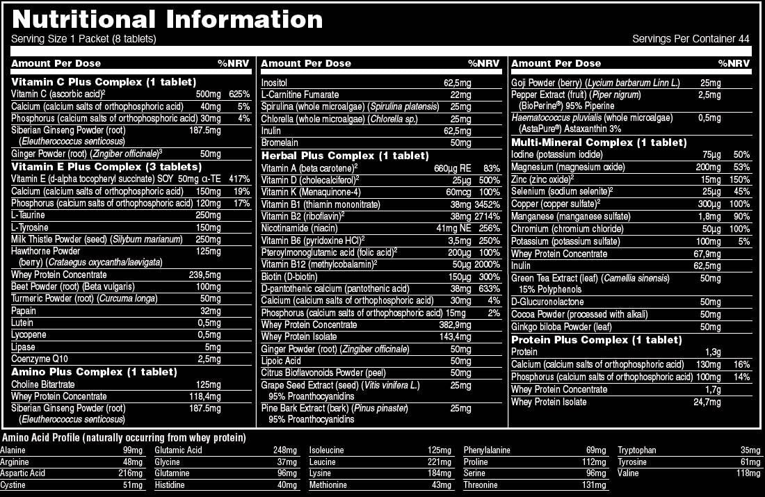 Animal Pak - 44 pakki