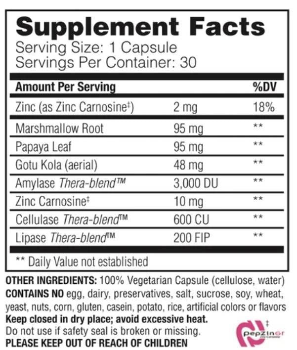 Acid Soothe | with Marshmallow & Papaya - 90 capsules