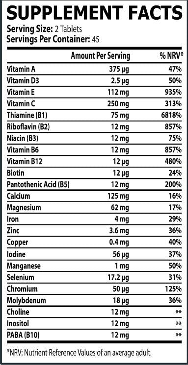 Multivitamina | Fórmula de avance diario - 90 tabletas
