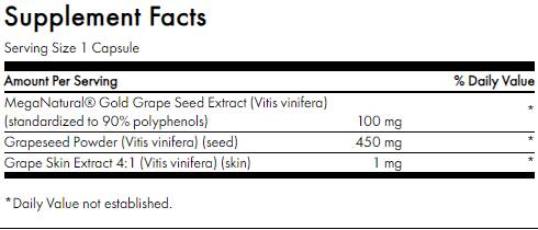 Grape Seed Extract | with MegaNatural Gold 60 capsules