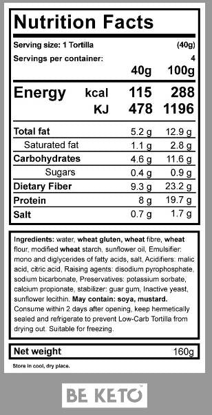Keto Tortilla - 4 x 40 gramů