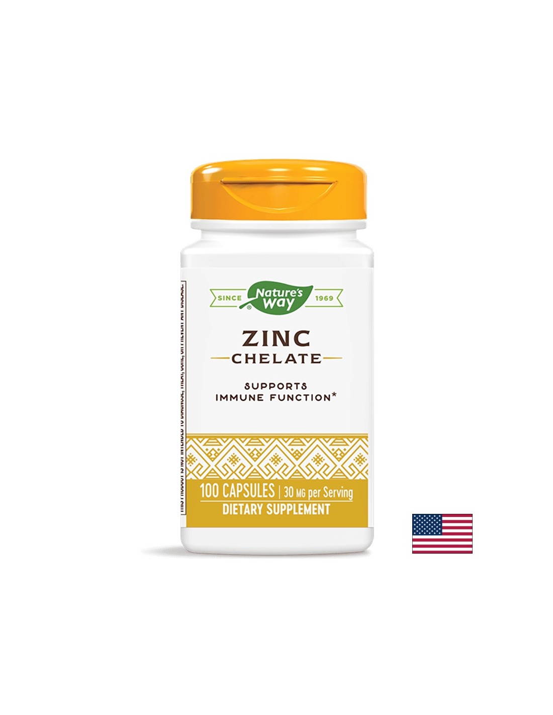 Zinc Chelate/ Zinc (chelate) x 100 capsules Nature's Way