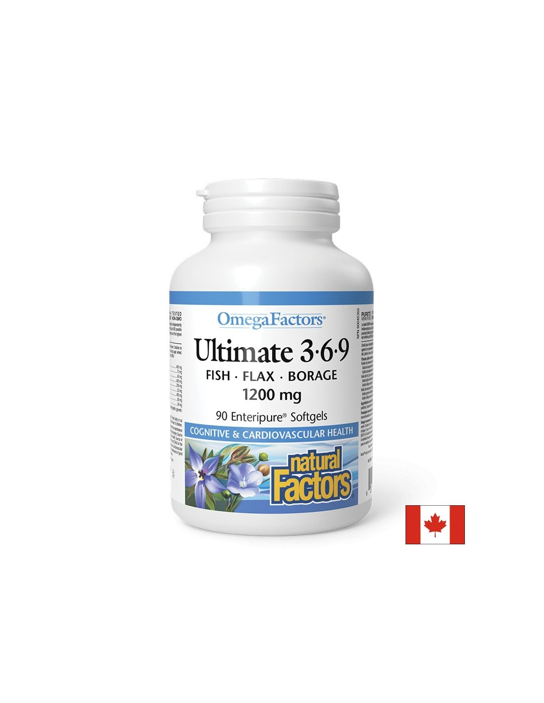 To support immunity, vision and brain function - Ultimate Omega 3-6-9, 1200 mg x 90 softgel capsules