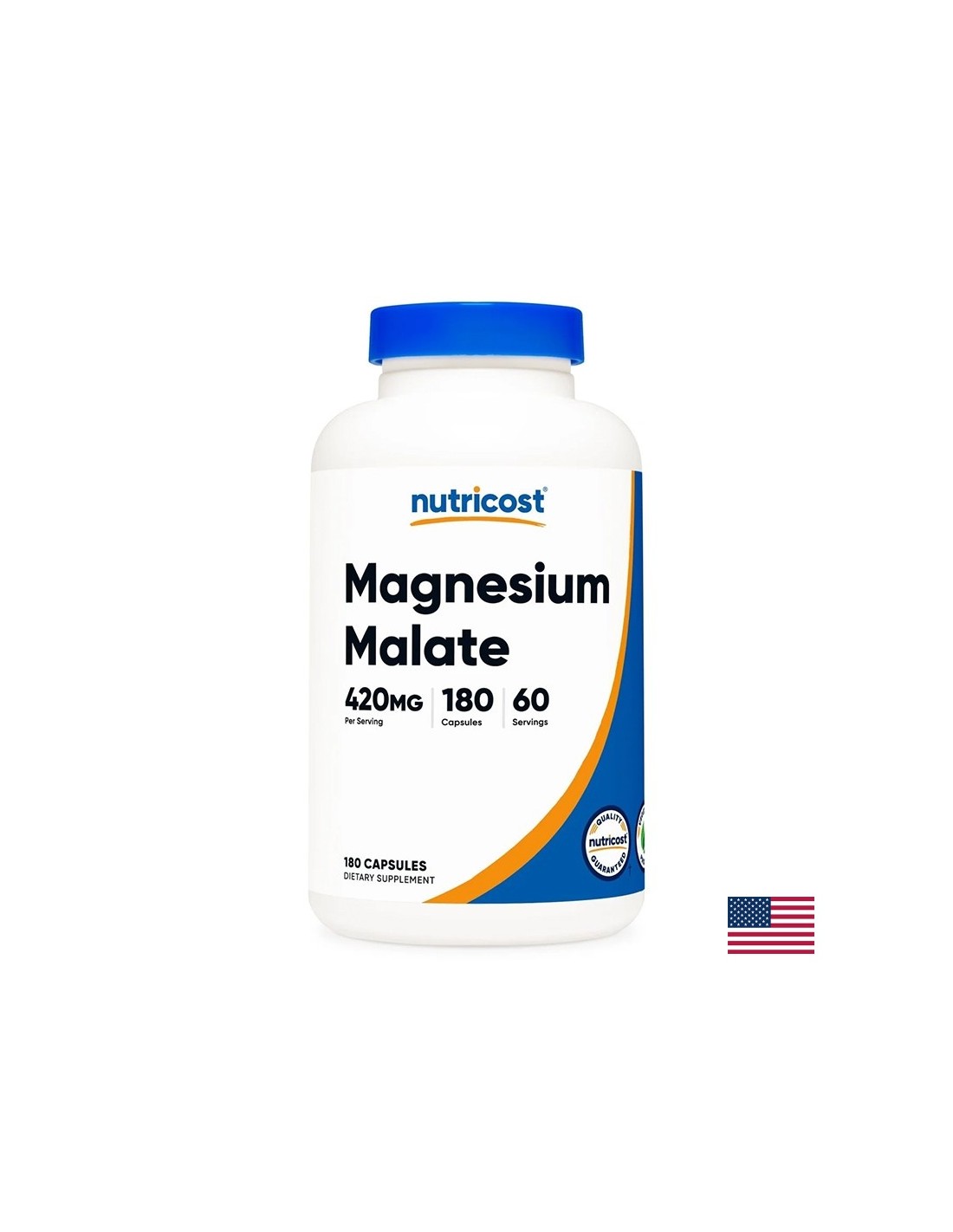 To support the heart and muscles - Magnesium (malate), 180 capsules