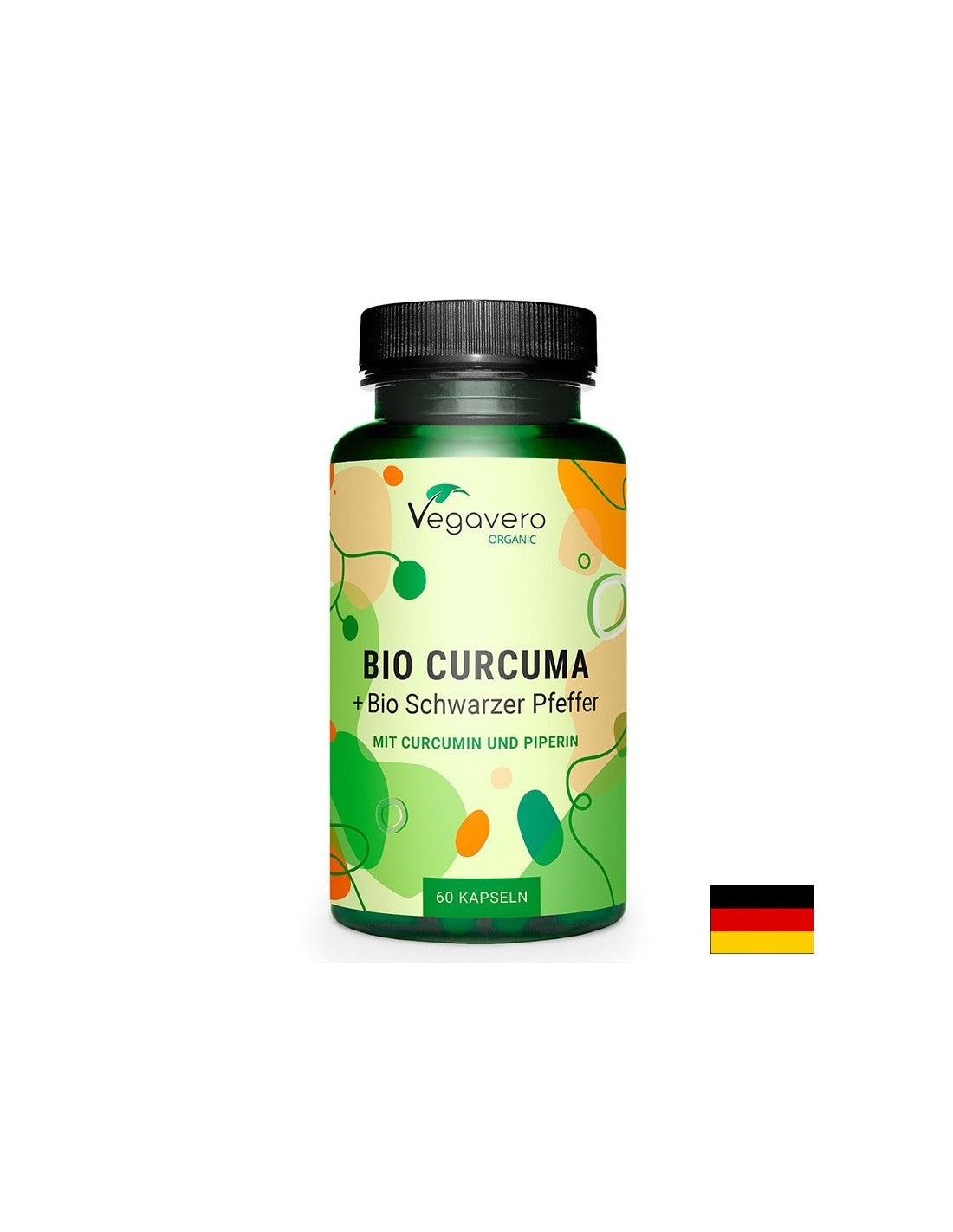 To support joints and good digestion - Turmeric + Black pepper BIO, 400 mg x 60 capsules Vegavero