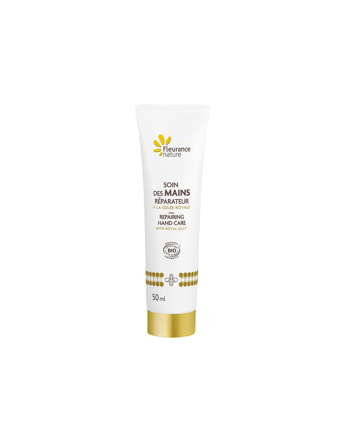 Restorative hand cream with royal jelly and sweet almond, avocado, rose, borage, shea and argan oils, 50 ml Fleurance Nature - Nutra Best Europe