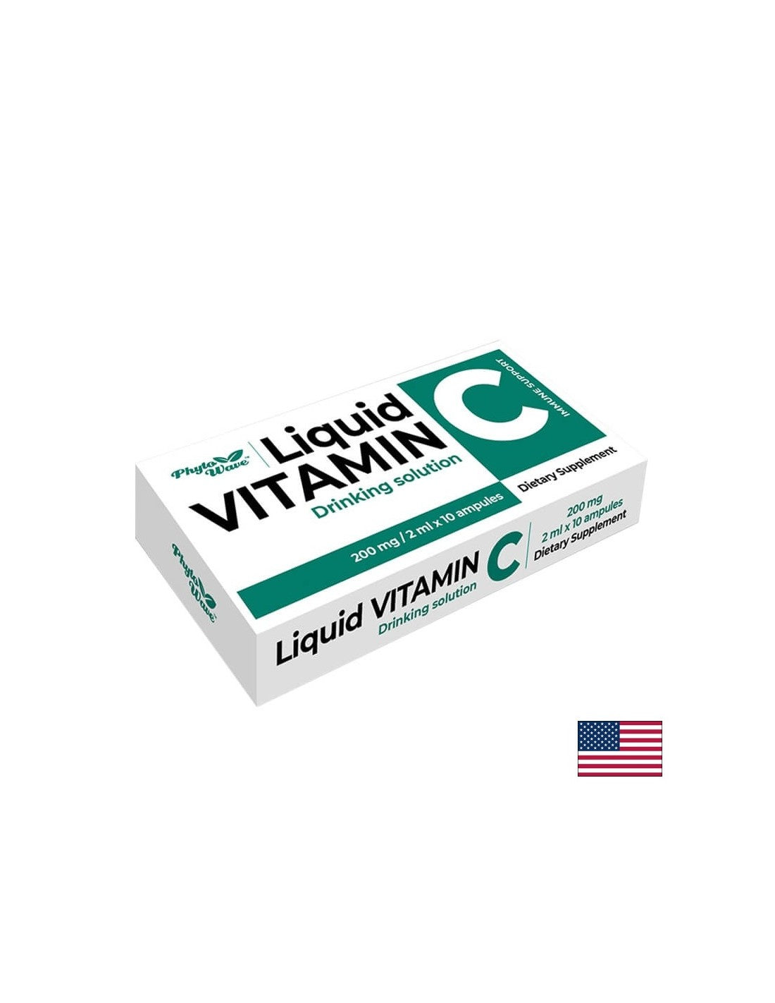 Vitamina C 200 mg - 2 ml, solução x 10 ampolas / caixa