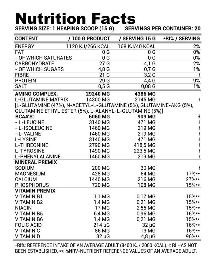 LA Vit / Amino | EAA + Vitamins & Minerals - 300 grams - Nutra Best Europe