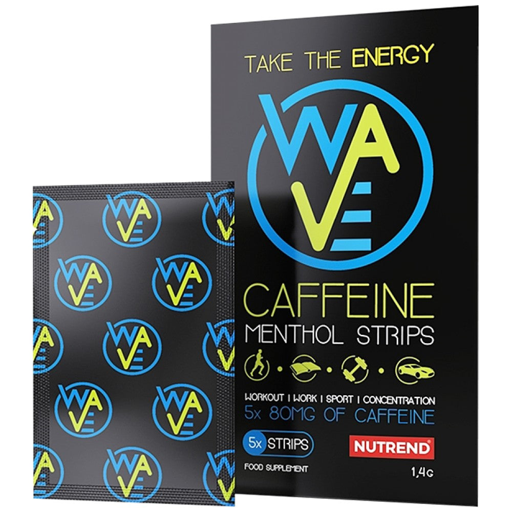 WAVE Caffeine Menthol Strips 5 Packs