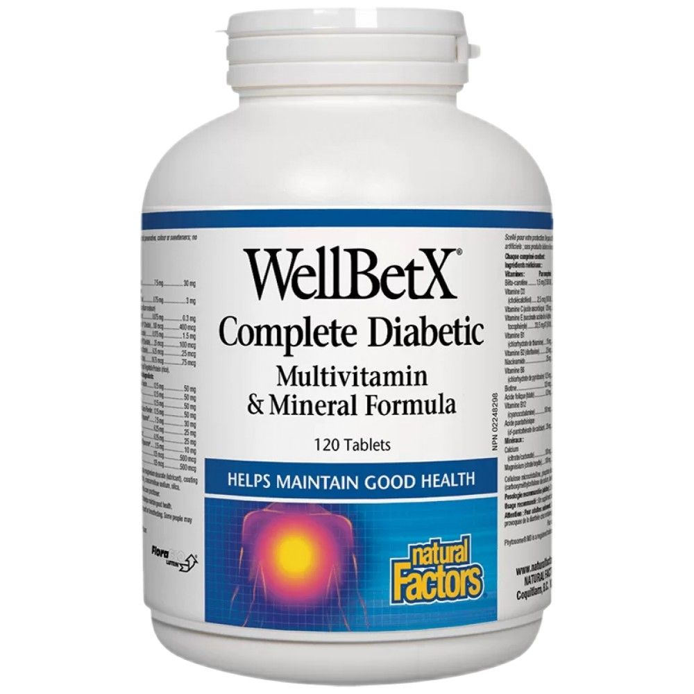 WellBetX® Complete Diabetic - 120 Tablets
