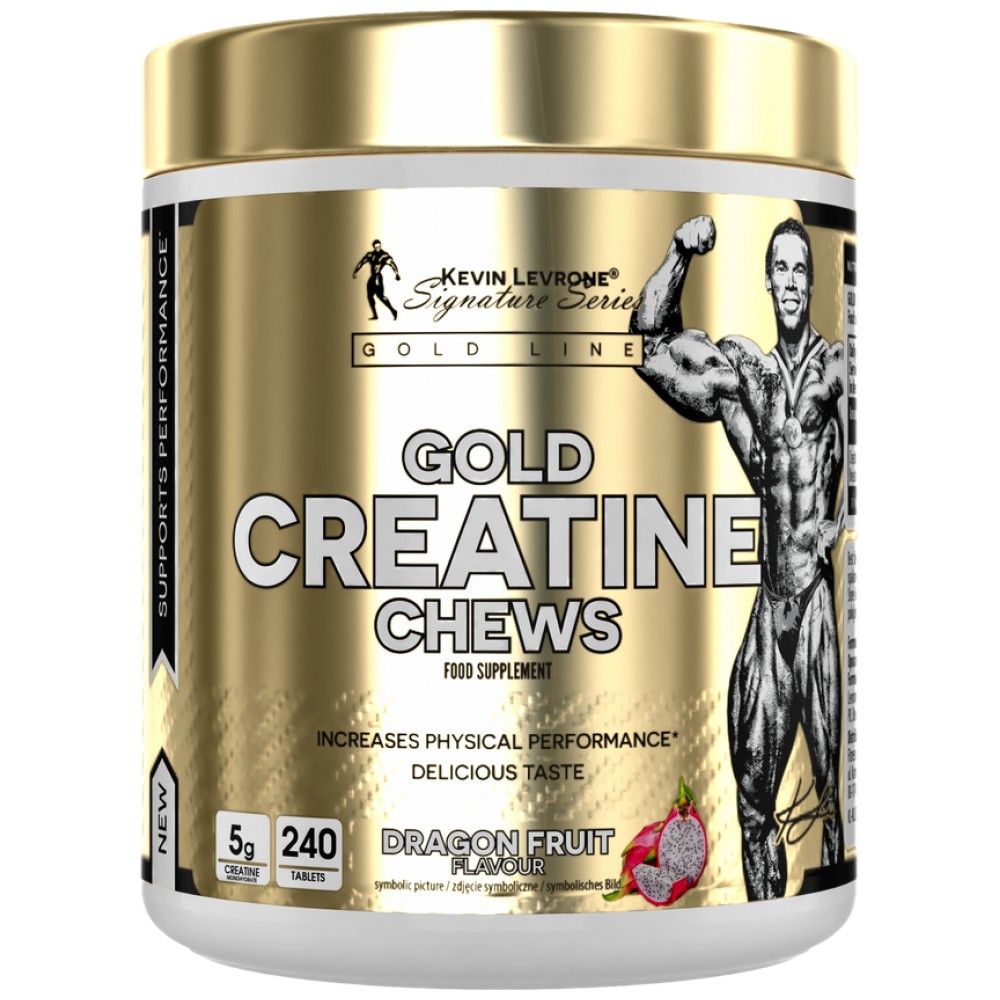 Gold Creatine Chews | Creatine Monohydrate - 240 Chewable Tablets