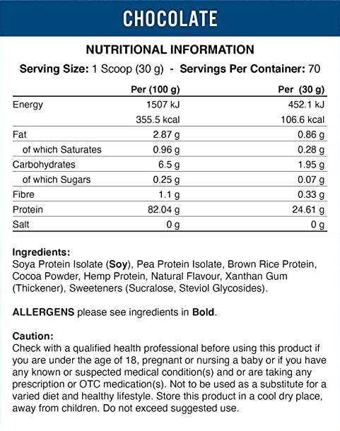 Vegan -pro - taimepõhine valgu segu - 2100 grammi