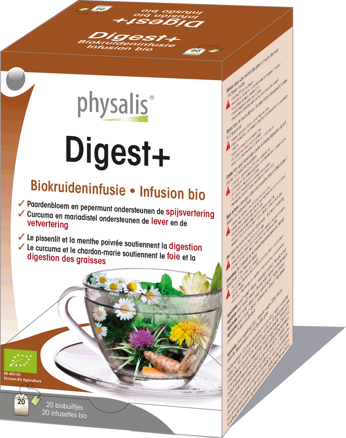 Digestive tea Bio x 20 pcs. - PHYSALIS