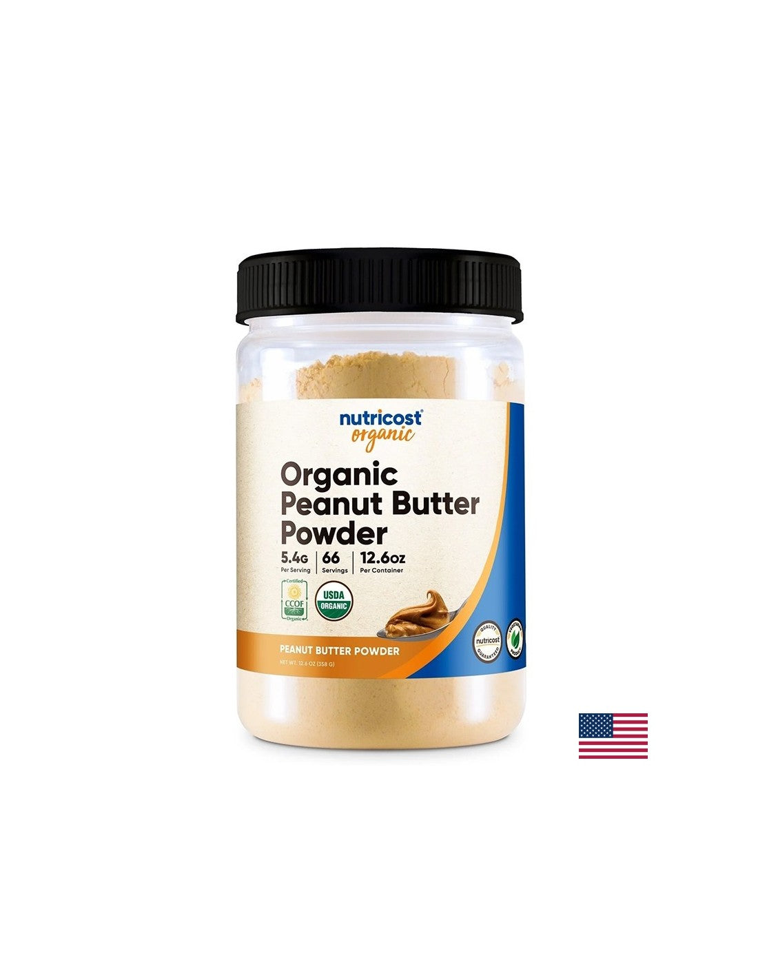 Polvo de mantequilla de maní, orgánico x 354 g