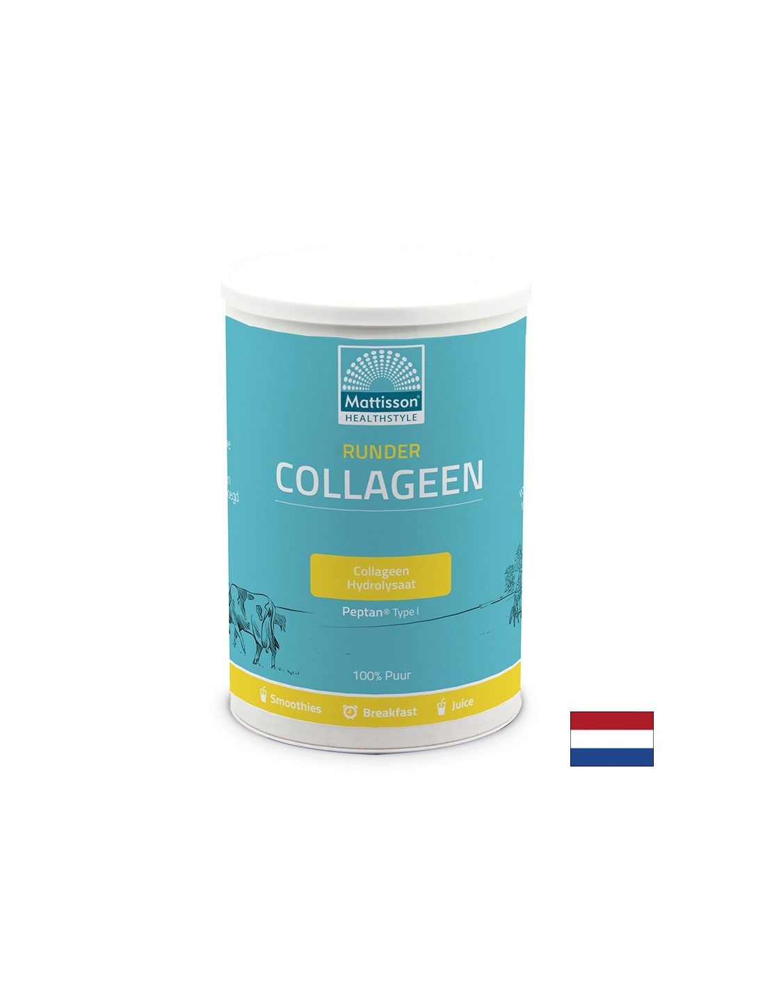 For beautiful hair, skin and healthy joints - Bovine collagen type I, 300 g powder Mattisson Healthstyle
