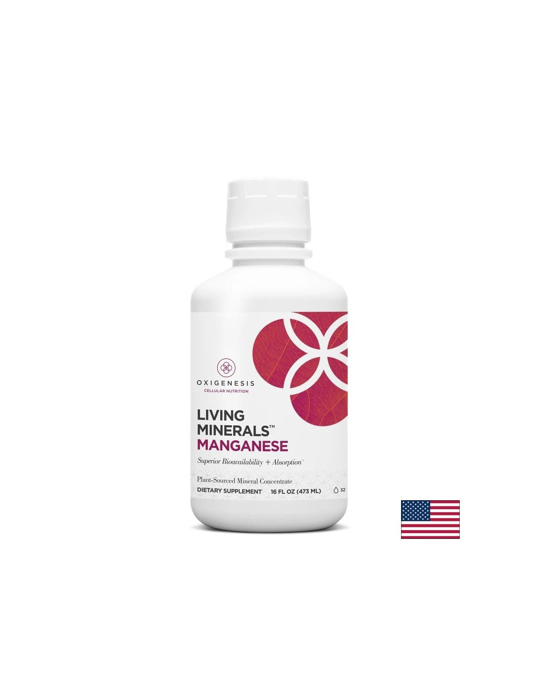For healthy bones, joints and skin - Manganese Living Minerals, 473 ml